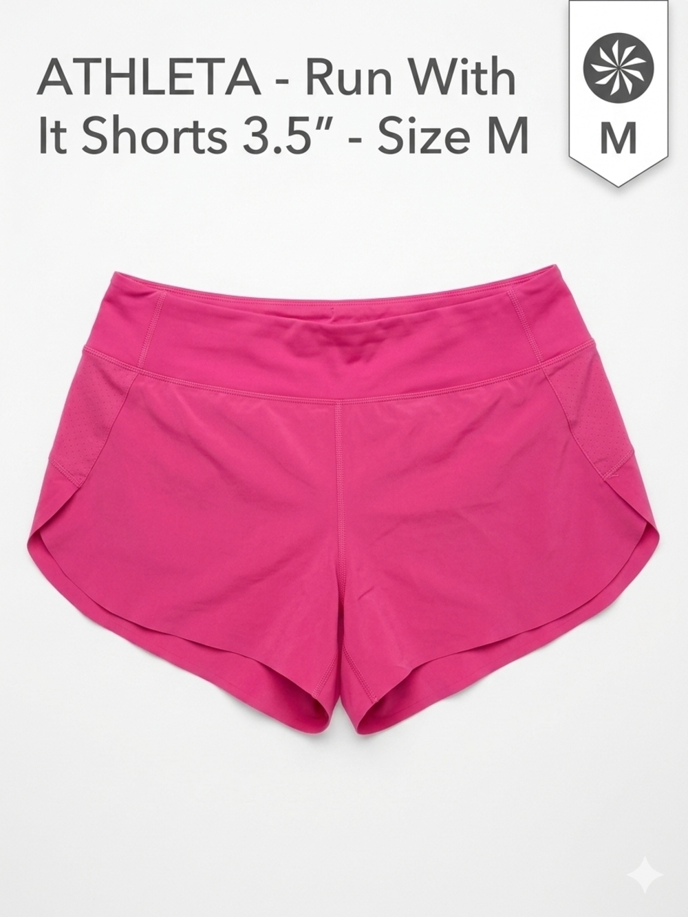 Athleta Pink Run With It 3.5" Shorts